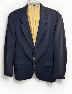 Men s Blue Trumpeter Blazer Jacket by Hart Schaffer & Marx Size 44R