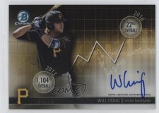 2016 Bowman Draft Chrome Dividends Refractor 57/99 Will Craig #DD-WC Auto 3q5