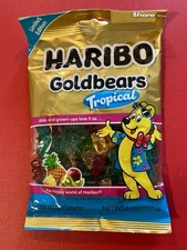 8 Oz HARIBO Goldbears •TROPICAL • Bag Limited Edition - 4 BAGS FOR THE STOCKING!