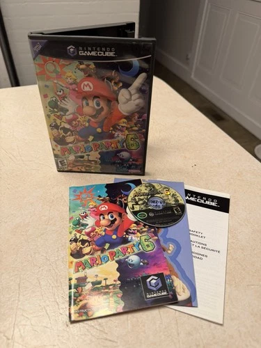 Mario Party 6 Nintendo GameCube Complete CIB w/ Insert, Tested Works Authentic