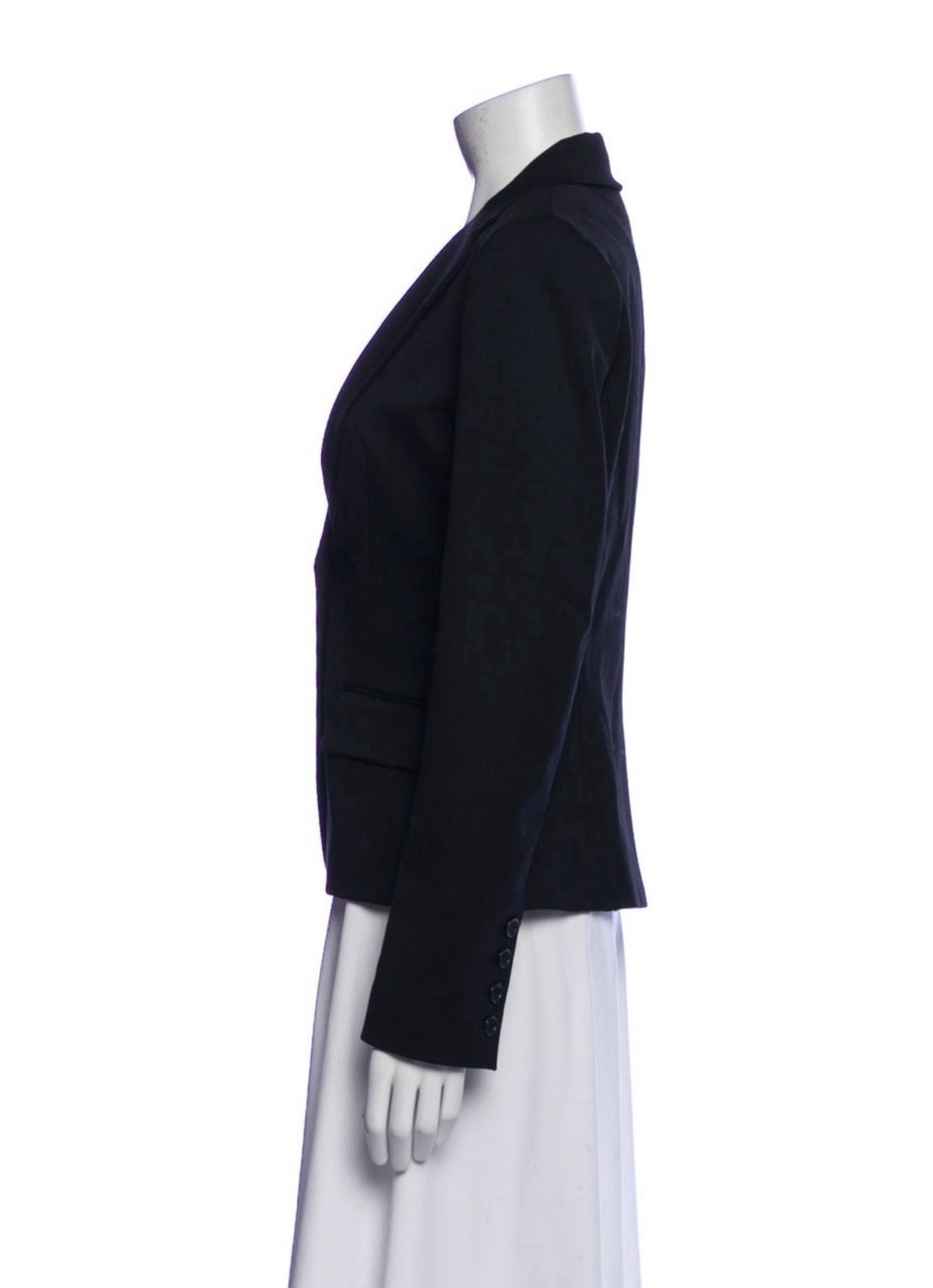 Theory Authentic Women’s Solid Black Long Sleeve … - image 3