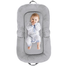 Baby Lounger for Newborn,0-12 Months,Foldable Soft Infant Lounger Pillow for Hom