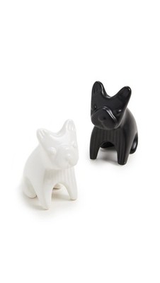 Jonathan Adler French Bulldog Salt & Pepper Shakers, Matte Porcelain, Set of 2