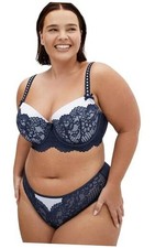 Leyla Contour Bra 42 42D French Navy
