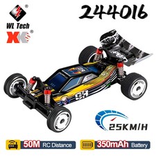 WLToys 1:24 RC auto da corsa 244016 2WD 15-20-25 km/h 2,4 GHz modellino auto elettrico