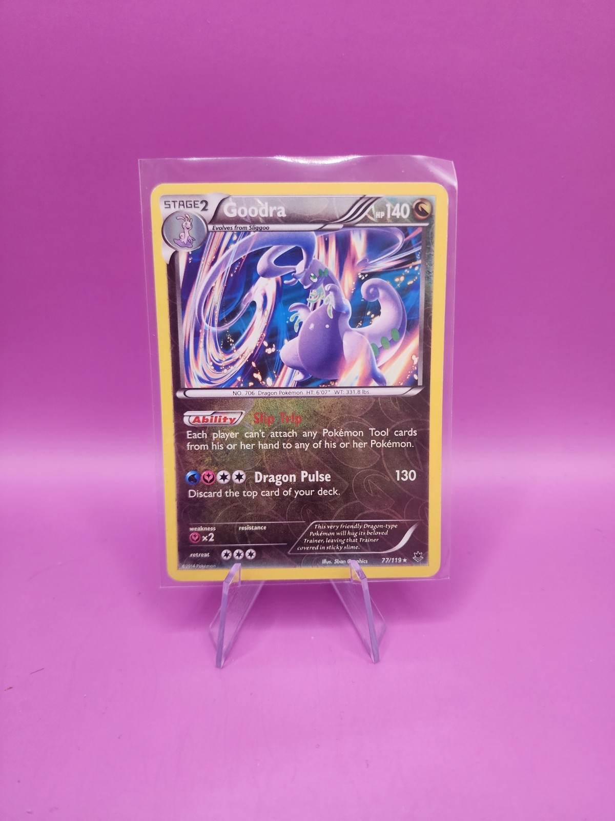 Goodra 77/119 XY-Phantom Forces Reverse Holo Pokémon TCG With Free Shipping