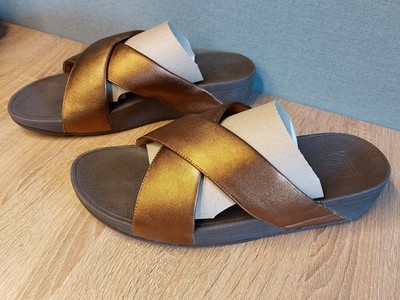 FitFlop *Lulu Cross Slide Sandals* Sandale Pantolette Gr. 43/ UK 9 **NEU**