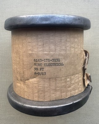 Vintage Antique 1921 NOS Dudlo Manufacturing 50 Feet Spool Electrical Wire M 45