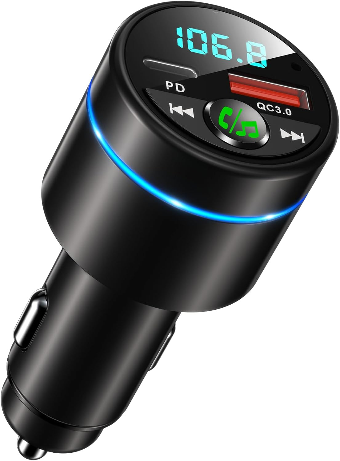 Adattatore Bluetooth 5.3 Auto FM Trasmettitore PD 30W QC3.0 18W