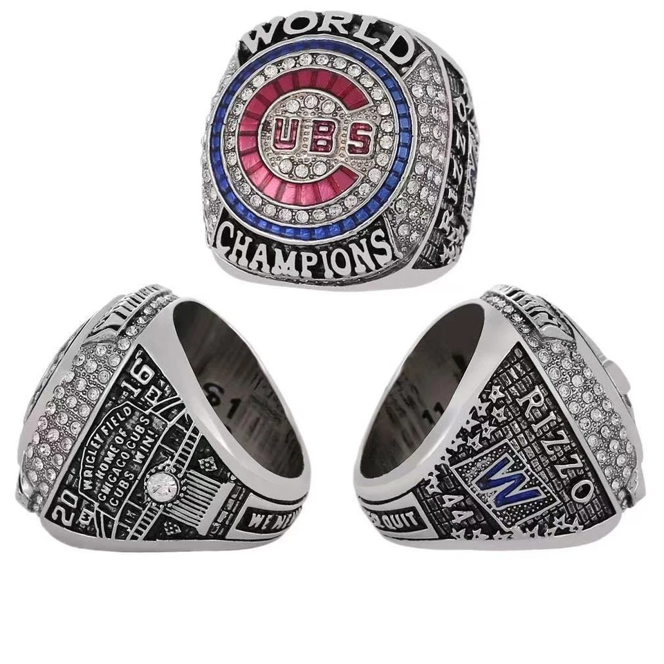 Anillo de Campeonato Serie Mundial Chicago Cubs 2016 con caja Foto 4 de 4