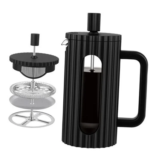 French Press Coffee Maker Heat Resistant Borosilicate Glass Carafe/Tea 12OZ