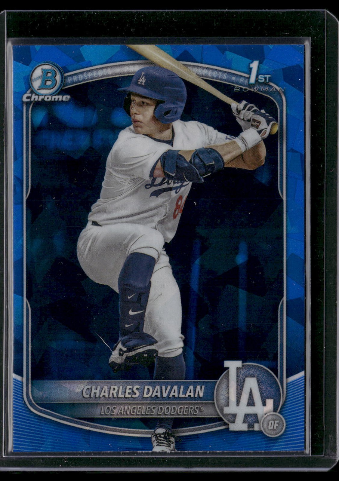 2025 Bowman Draft Charles Davalan 1st Bowman Sapphire #BDC69 LA Dodgers 3