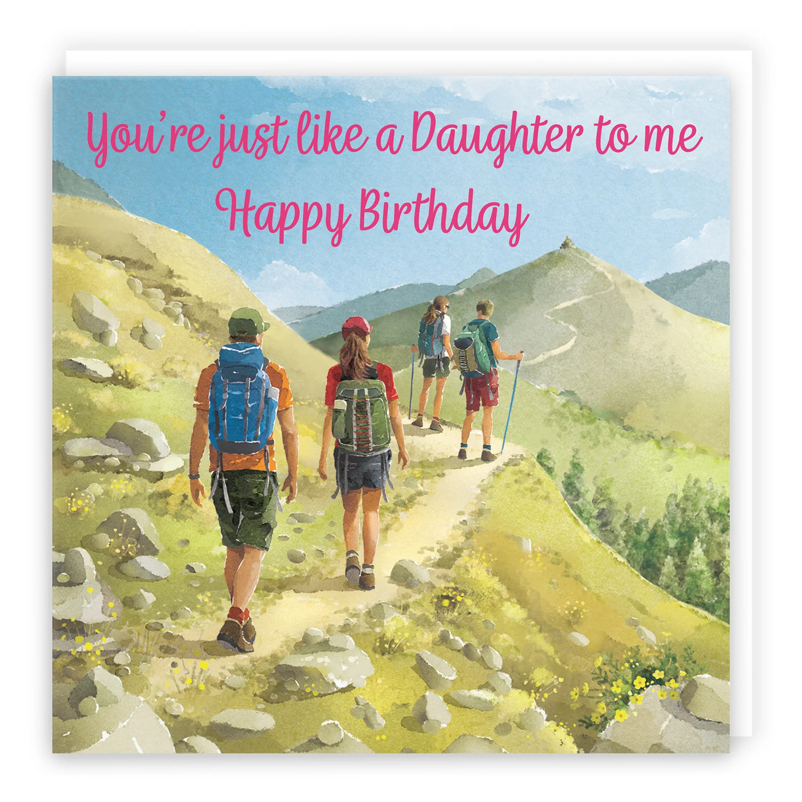 Like A Daughter Walking Birthday Card Milo's Gallery