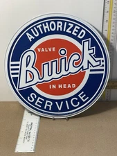 BUICK DEALERSHIP  SIGN SALES SERVICE OIL GAS STATION PUMP PLATE