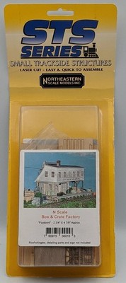 Northeastern Scale Models 520-30015 N Scale Box & Crate Factory Model Kit