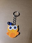 Key Chain Orange Felt Owl Key Chain — photo 1