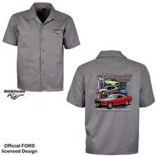 Hemd Ford Mustang Logo licensed Worker Shirt Oldtimer USA Werkstatt US-Car *0062