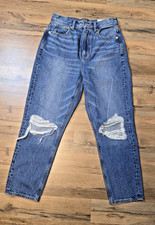 NWT American Eagle Jeans Womens Size 2 Highest Rise Mom Distressed Denim