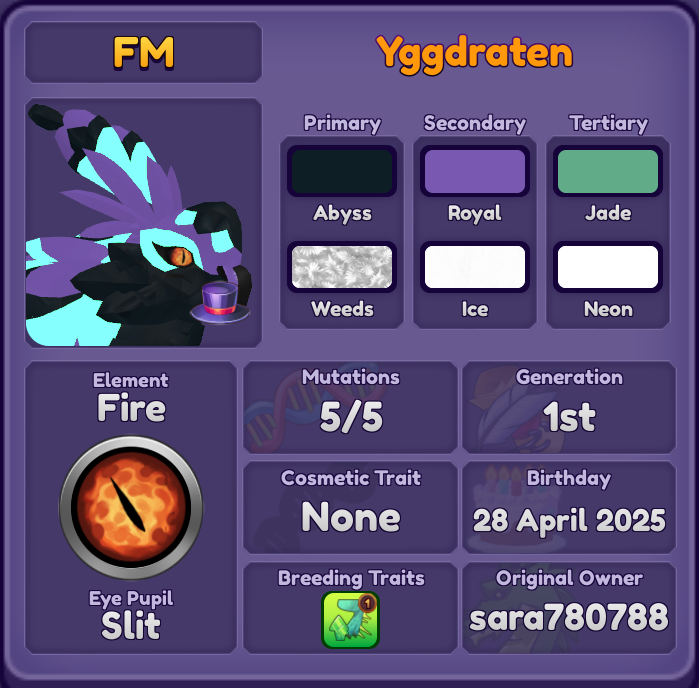 Yggdraten | Dragon Adventures | DA | Roblox | eBay
