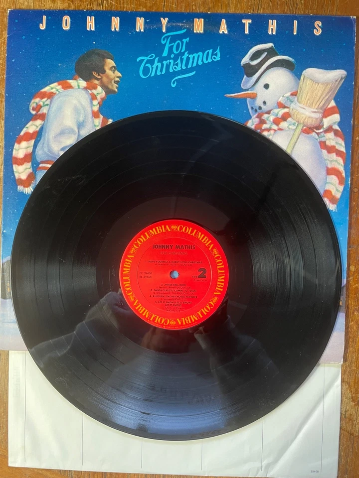 Johnny Mathis – For Christmas LP Vinyl 1984 VG+ Foto 4 de 4