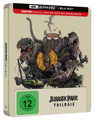 Jurassic Park - Limited Ultimate Steelbook Trilogy  + (4K UHD Blu-ray)