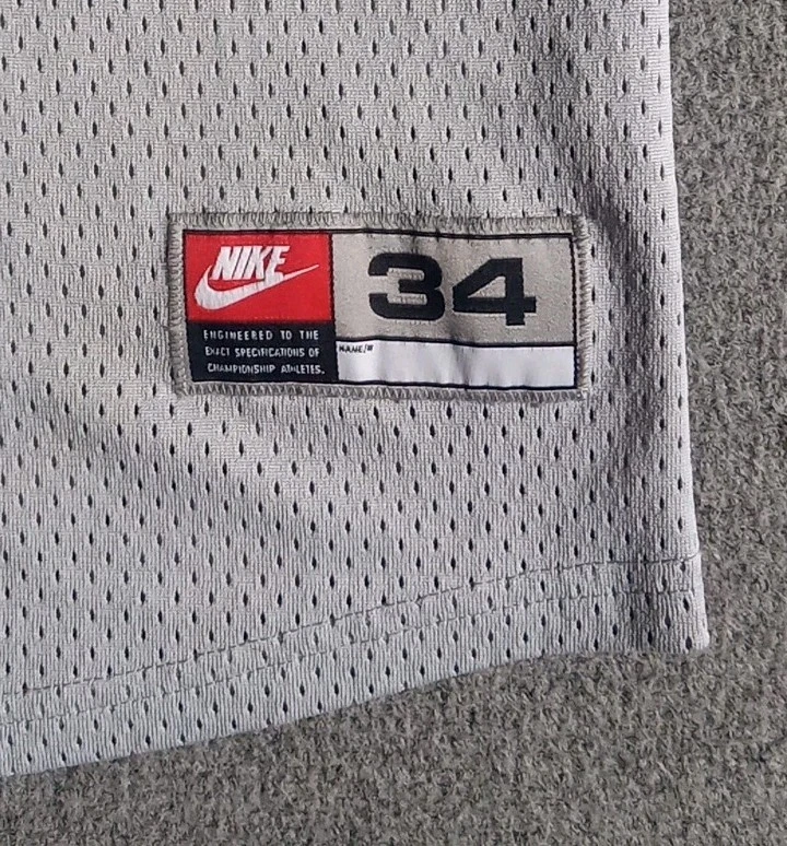 Camiseta Nike Bo Jackson Los Angeles Raiders Para Hombre Pequeña Malla Camiseta #34 Gris Usada en Excelente Condición Foto 2 de 4