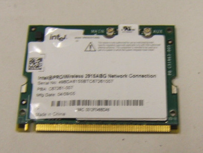 INTEL 2915ABG Wireless WiFi Module Card for MAXDATA PRO 6000 I