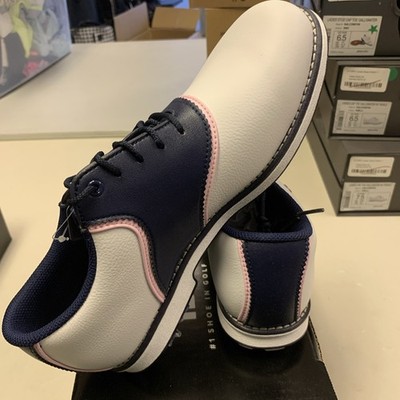 Footjoy Dryjoy premier シリーズ　US7 Footjoy Dryjoys Premiere Womens 7 Or 8 White Blue Pink Golf Shoes