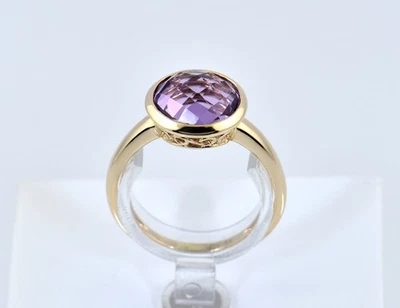 Ring Amethyst 585/000 14 K Gelbgold - Bild 1 von 4