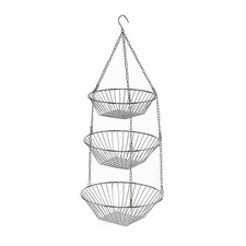 KELA Drahtetagere 3-teiliger Hängekorb LOOP Metall