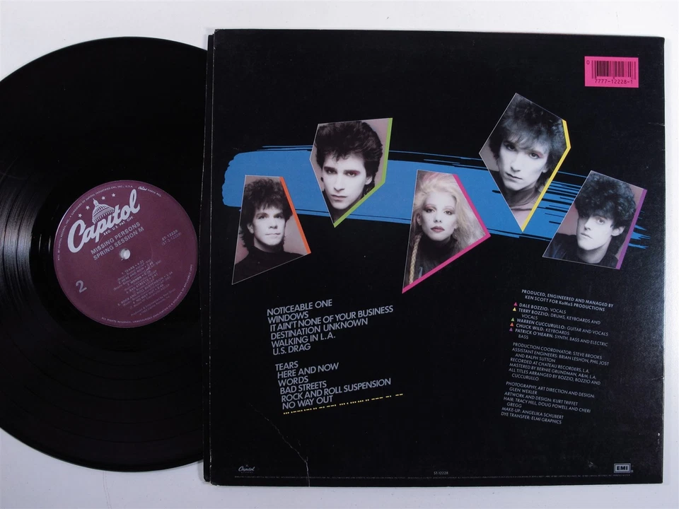 MISSING PERSONS Spring Session M CAPITOL LP VG+ y - Image 2 of 2