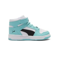 Little Kid's Puma Rebound Layup RCLCat White-Black-Safe Lake 404200 01