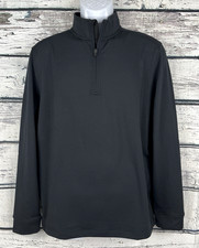 Vineyard Vines Performance Club 1/4 Zip Men  s Size Small S Jet Black - NEW