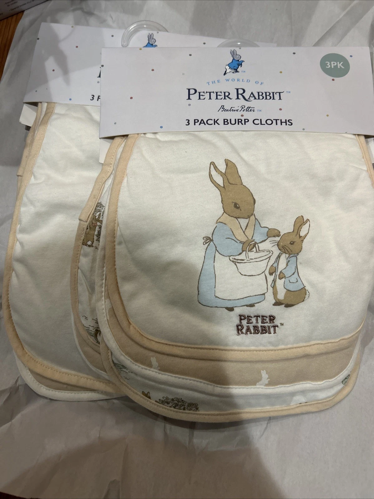 Peter Rabbit six burp cloth
Opens in a new window or tab
