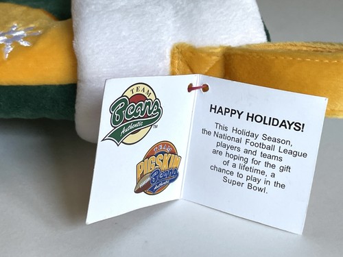 Green Bay Packers Navidad Medias Bota Felpa NFL Etiqueta Bordado G Logo Verde Dorado - Imagen 6 de 7