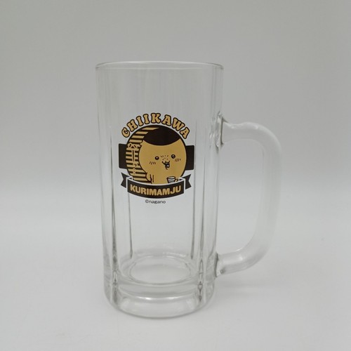 Chiikawa x Don Quijote collaboration Kurimamju beer mug Φ73×H140mm 360mL 2022 - Picture 2 of 11