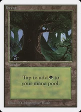 MTG Magic the Gathering Forest (302/302) Unlimited Edition LP