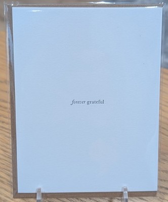 Away Laughing Paperworks Forever Grateful Flat Note 4.25'' x 5.5''