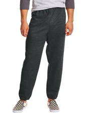 Hanes Men Sweat Pants ComfortBlend EcoSmart Gym Sport Workout Fleece Elasticized