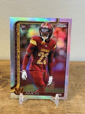 2025 Topps Chrome Football - Trey Amos Silver Refractor (RC) #371 - Commanders