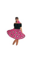 50's Poodle Dress Womens Halloween Costume, Size Small 4-6 2 piece set