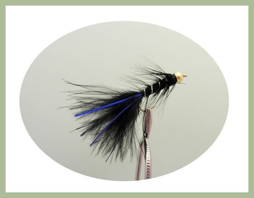 Damsel Forellenfliegen 18 x gemischte Sorten inkl. blauer Blitz, Größe 10 Angelfliegen - Bild 2 von 7