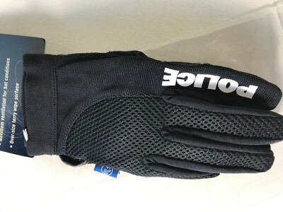 spenco bicycle gloves Spenco Police Gel Small S Sm Cycling Black Bike Padded Full Finger Gloves New