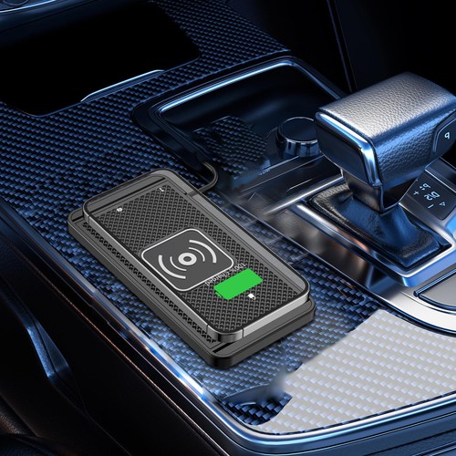 Car Wireless Fast Charging Charger Mat Non-Slip Pad Holder For Smart Phones - Picture 5 of 14