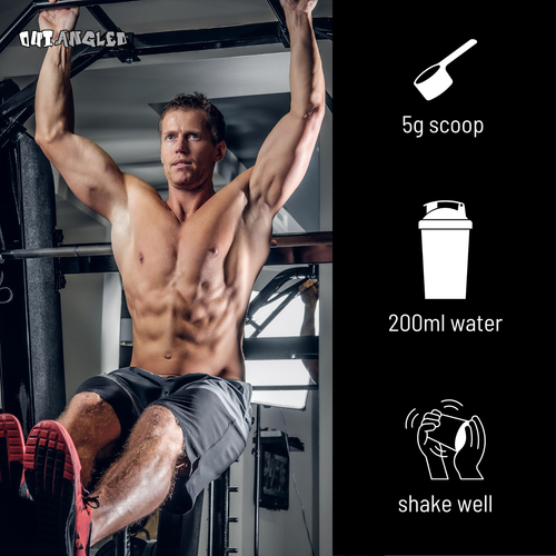 Out Angled Micronised Creatine Monohydrate Powder Fast Mixing for Strength - Picture 50 of 73