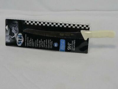 Stal KWP-91 Wavy Edge White Curved Bread Knife 9-1/2'' X50 Cr Mo V15 GERMAN STEEL