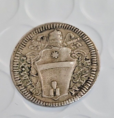 GROSS PAPAL STATES 1/2 COIN XF D307