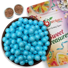 NY Spice Shop Powder Blue Shimmer Sixlets - 3 Pound - Sixlets Candy - Chocolate