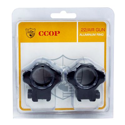 CCOP USA 1" Matte Scope Rings - High Profile, Weaver/Picatinny Mount, Aluminum (AR-1004WH)