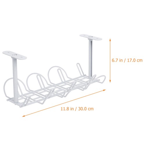 Praktische Kabel Management Kabel Halter Wiederverwendbare Tabelle Kabel Tablett - 第 4/12 張圖片